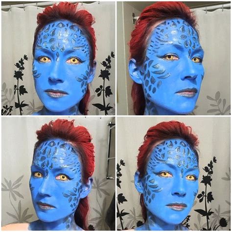 Purchase mystique costume on alibaba.com for sturdy models at affordable prices. Mystique Halloween Makeup | Halloween costumes makeup, Halloween, Diy halloween costumes