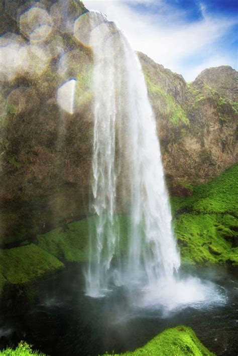 Seljalandsfoss Waterfall In Iceland Iceland Landscape Waterfall