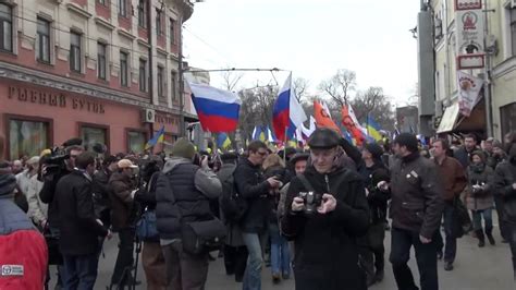 Peace March In Moscow 15 03 2014 Youtube