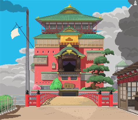 Spirited Away Bath House  By Thatcrookedmind On Deviantart