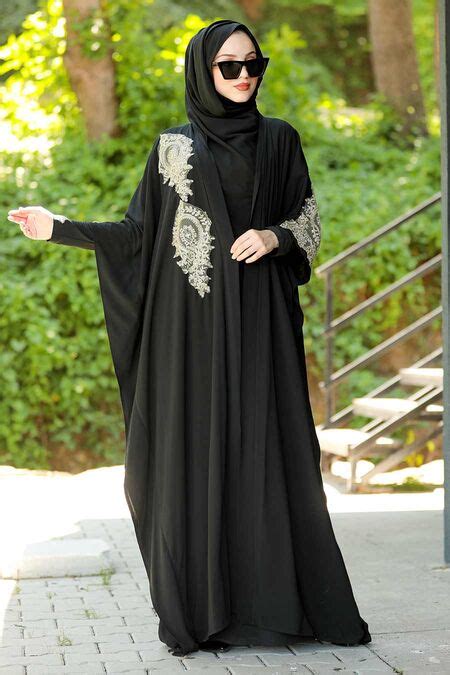 black hijab abaya 9183s neva