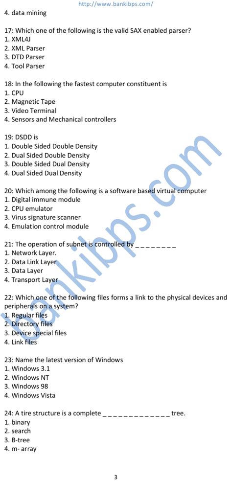 Computer networks basics questions & answers. Computer Test Questions