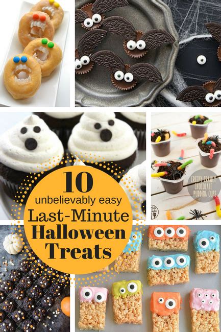 10 Unbelievably Easy Last Minute Halloween Treats For Kids And Parties