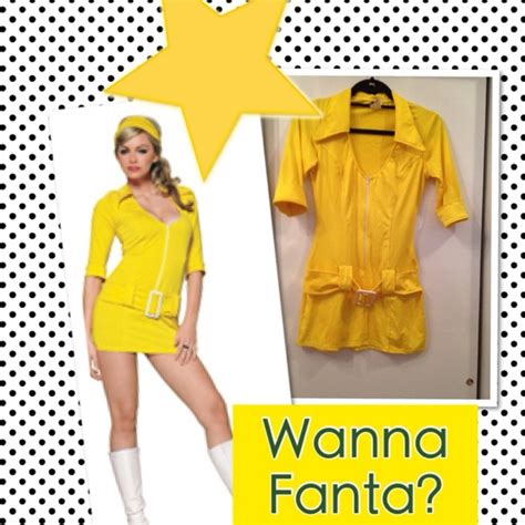 Leg Avenue Dresses Yellow Fanta Girl Or 60s Go Go Girl Costume Poshmark