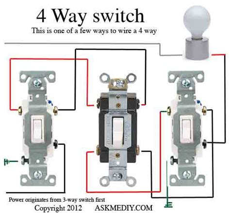 How To Wire A 4 Way Switch With Diagrams And Pdf Electric Problems