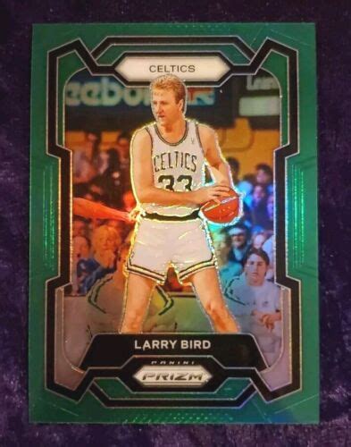 Panini Prizm Larry Bird Green Prizm Boston Celtics Ebay