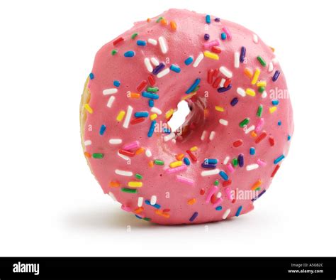 Donut With Pink Frosting And Sprinkles Stock Photo 2083627 Alamy