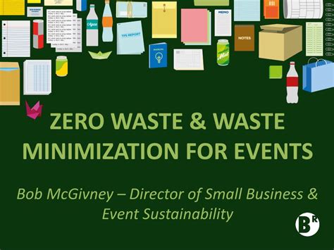 Ppt Zero Waste And Waste Minimization For Events Powerpoint