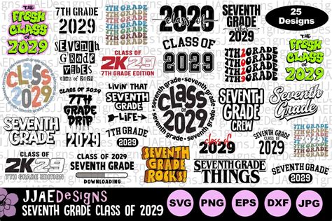 Class Of 2029 Svg 7th Grade Svg Seventh Grade Svg 7th Grade Svg