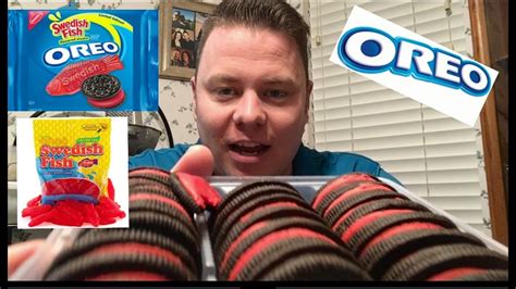 Swedish Fish Oreo Cream Cookie Review The Showstopper Shows Youtube