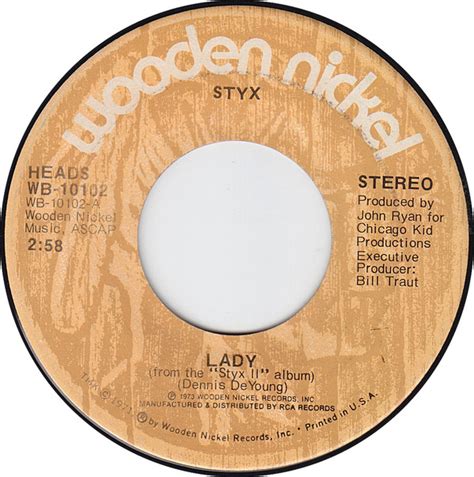 Styx Lady 1974 Indianapolis Pressing Vinyl Discogs