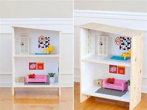 10 Ikea Products Turned Into Dollhouses Ikea Bookshelf Hack Ikea Rast