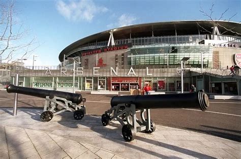 The Canon Outside Emirates Stadium Arsenal 2 396320 Framed Photos