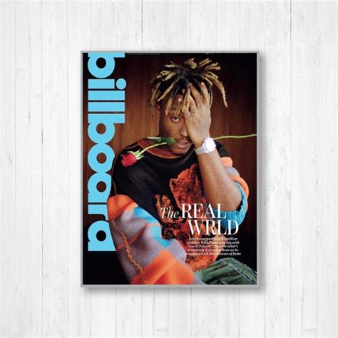Juice Wrld Poster Billboard E Magazine Cover Canvas Poster Etsy