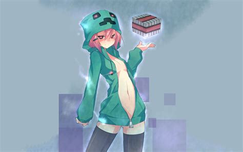 Anthropomorphism Blush Bottomless Breasts Cleavage Creeper Hoodie
