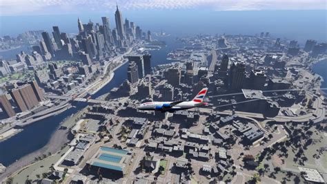 Flying To Liberty City In Gta V Exclusive Gameplay Gta Iv Remastered