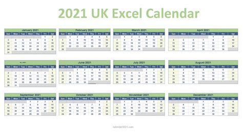 Uk 2021 Calendar Printable Holidays Word Excel Pdf Floral England