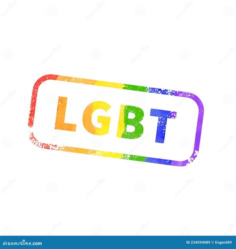 detailed grunge stamp imprint pride lgbt in rainbow colours on white stock illustration