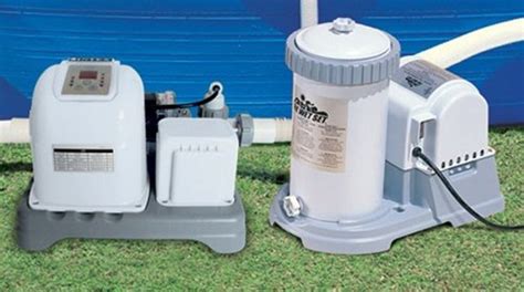 Intex 2500 Gph Filter Pump And Krystal Clear Saltwater Pool Chlorinator W