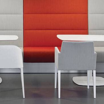 The baku features a flat back rest and a wooden base. Modus Modular Banquette Seating | Working Environments ...