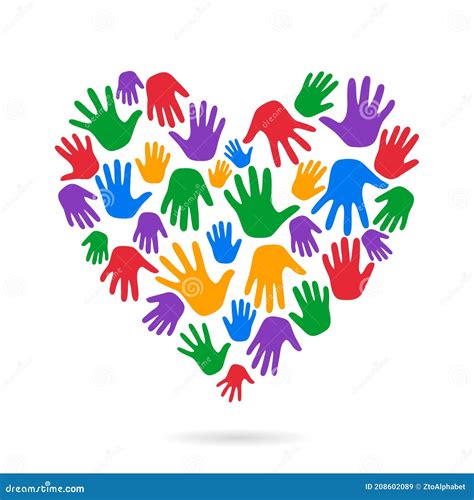 Helping Hands Shape Hearts Clipart Stock Vector Illustration Of Hope