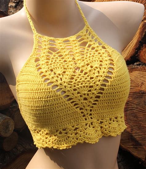 Pierced Crochet Mesh Bikini Sheer Swimwear Sexy By Ninicrochet My Xxx