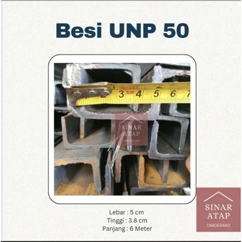 Jual Besi Unp 50 X 6 Meter Shopee Indonesia