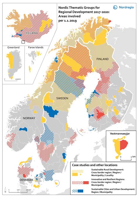 Case Study Areas Under The Nordic Thematic Groups For Regional