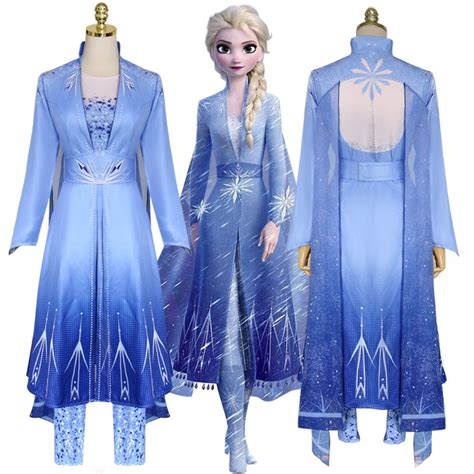 Frozen 2 Anna Elsa 2 Princess Costumes Cosplay Women