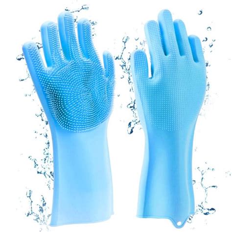 Scrubbing Gloves Magic Silicone Reusable Multifunctional Rubber Dish