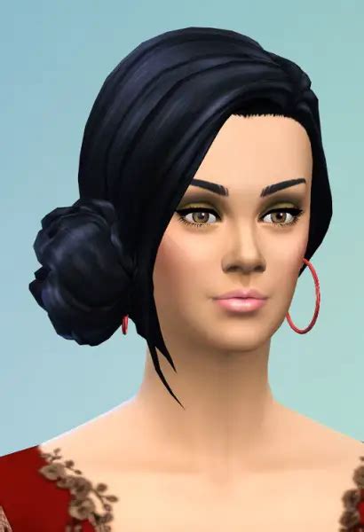Sims 4 Hairs Birksches Sims Blog Bun On My Side Hair