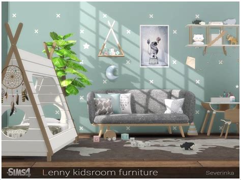 Severinkas Lenny Kidsroom Furniture Sims 4 Bedroom Sims House