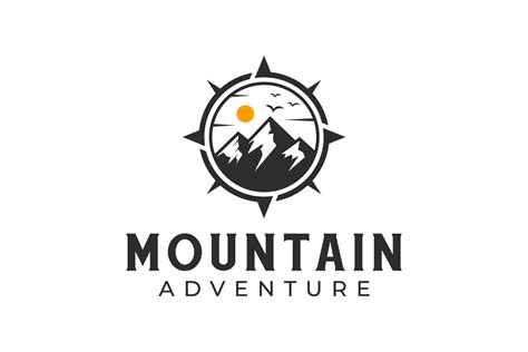 Mountain Adventure Compass Logo Design Graphic By Agung Cs · Creative