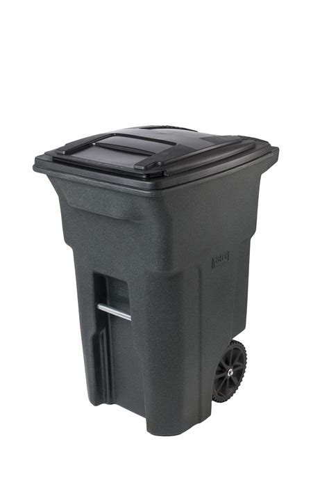 64 Gallon Residential Curbside Trash Can Cart Rolling Garbage Bin W Lid