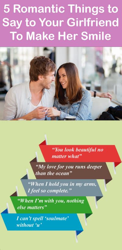 Don't just say good morning but express your romantic love by saying, you are the love of my life. 7 Romantic Things to Say to Your Girlfriend To Make Her ...