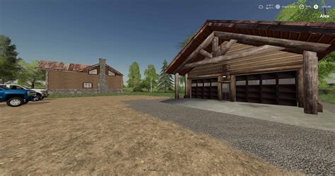 Cabin With Garage Final Mod Farming Simulator 19 Mod Fs19