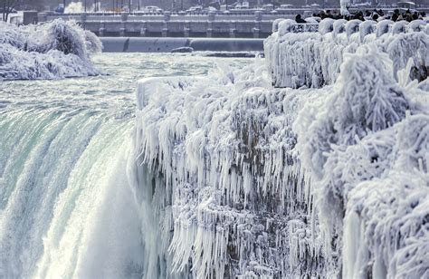 See Niagara Falls Covered In Ice Absolutely Beautiful Time
