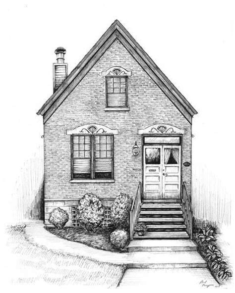 En Güzel Ev Çizim Örnekleri Pixselle Kalemle çizim Çizim Mimari