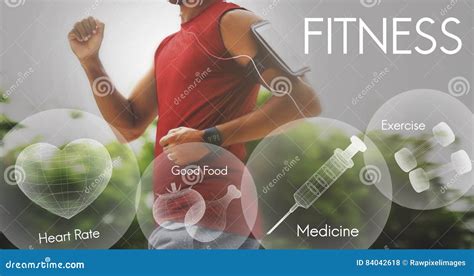 Healthcare Fitness Exercise Healthy Wellbeing Concept Stock Photo