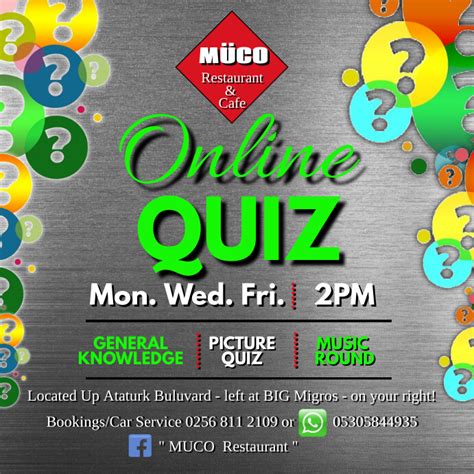 Online Quiz Template Postermywall