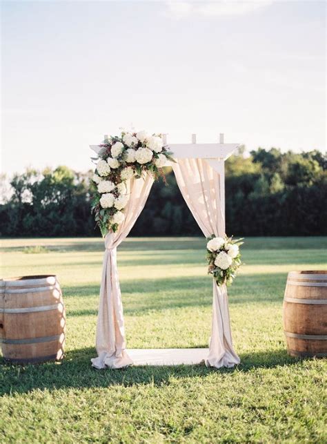 A wedding arbor or arch is a curved structure composed of wood, metal or vinyl often used in outdoor weddings. Elegant Wine Country Wedding Inspiration Brought to Life ...