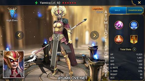 Yannica Raid Shadow Legends Ayumilove