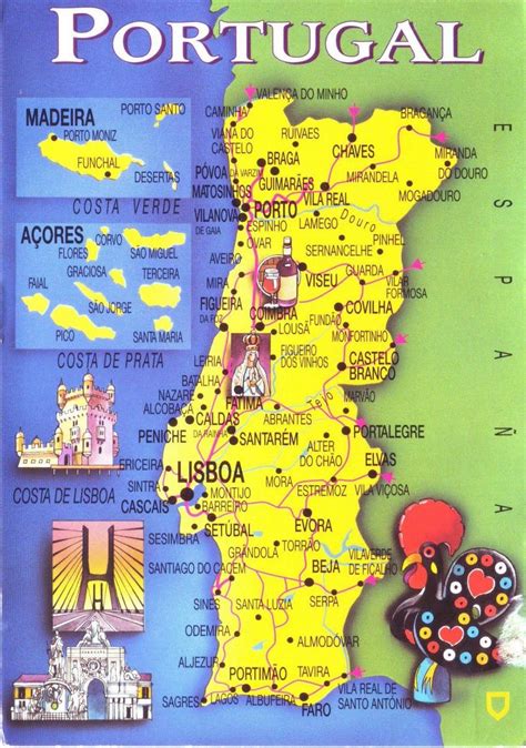 Download 171 portugal karte free vectors. Portugal Sehenswürdigkeiten Karte