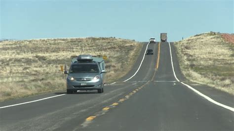 Water Mirage On The Highway Of Arizona Youtube