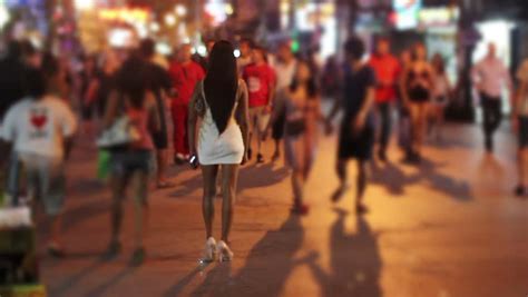 Prostitutes Are Waiting For Costumer In Patong Phuket Thailand Stock
