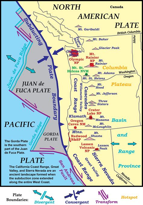 Pacific Northwest Fault Line Map