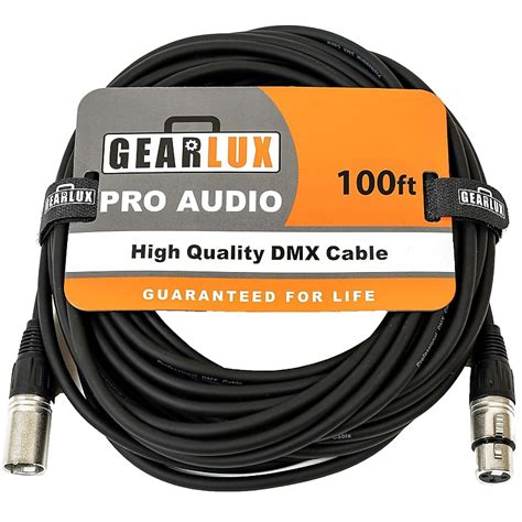 Dmx Cable 100ft 3 Pin Male To Female 1 Pack Reverb