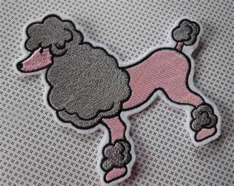 Poodle Patch Poodle Skirt Iron On Patch Poodle Ts Etsy