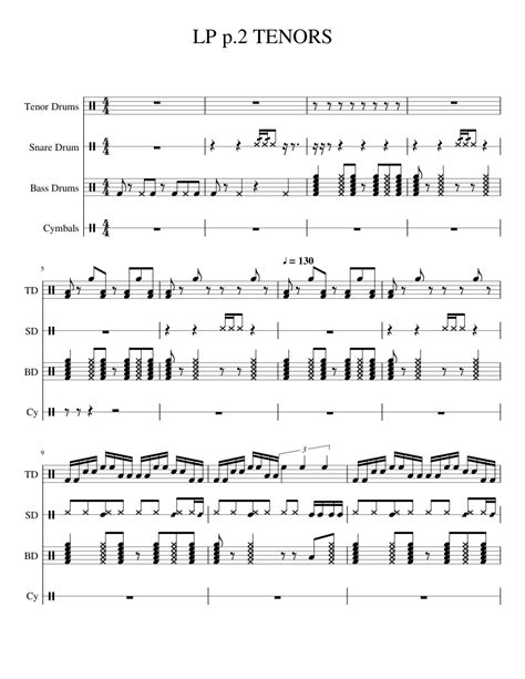 Lp Sheet Music For Percussion Download Free In Pdf Or Midi