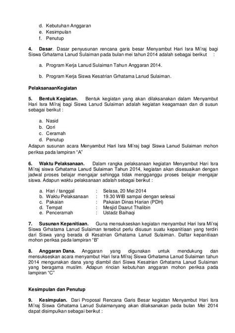 Proposal isra mi'raj